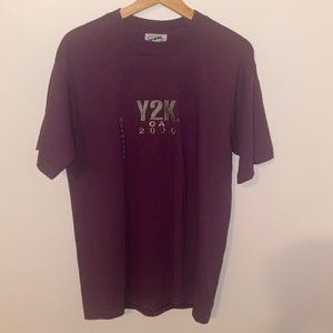 Mens Y2k purple CA 2000 purple T-shirt size medium (NWT)